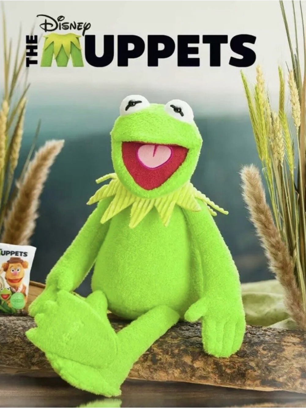 SCENTSY- Soft Kermit Plush Toy with zipper in back for scent pack - Bright Green